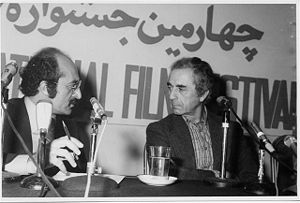 K. Shirdel with M. Antonioni at Fourth Tehran International Film Festival